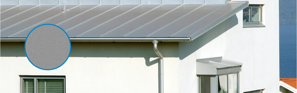 Lindab takrenne i Durafrost aluminium