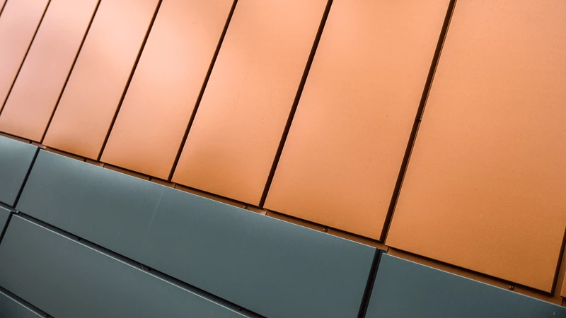 Lindab fasadekassett i detalj